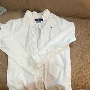 Vineyard Vines White Button Down Shirt